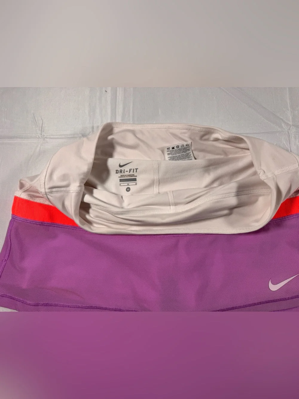 Nike Purple Tennis Tank and Skort with Coral Stripe/White Trim. Kiwah Exclusive